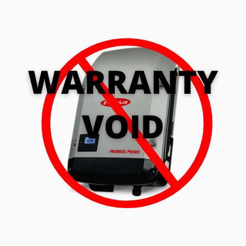 Direct Sunlight Voids Your Solar Inverter Warranty